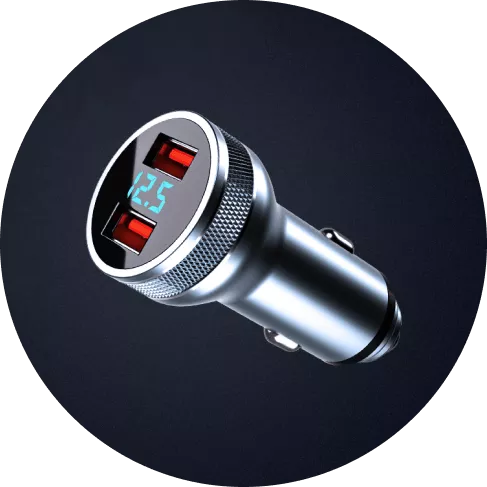 Dual Port Attachable USB Charger