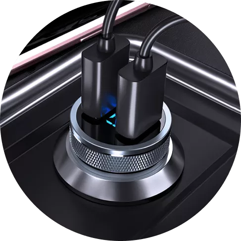 dual-port attachable usb charger​ 