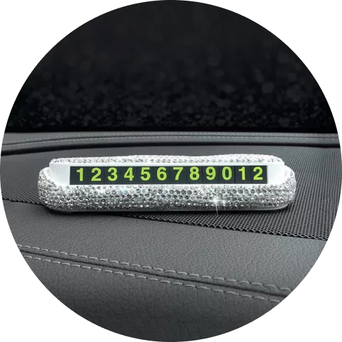 Bedazzled Phone Number Placard