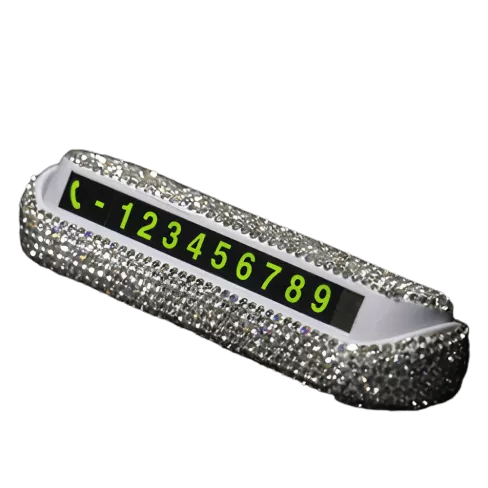 Bedazzled Phone Number Placard