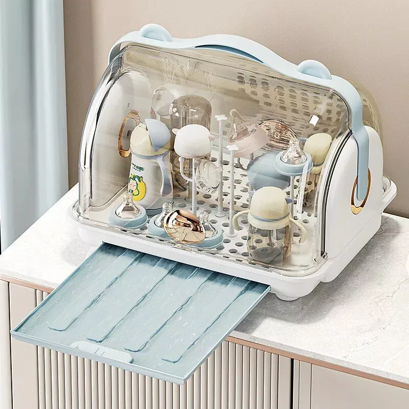 Baby Bottle Drying Rack with Dustproof Baby Bottle Drying Rack with Dustproof